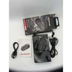 Monster Bluetooth Audio Receiver Wireless Car Home Stereo AUX Adapter Hands-Free